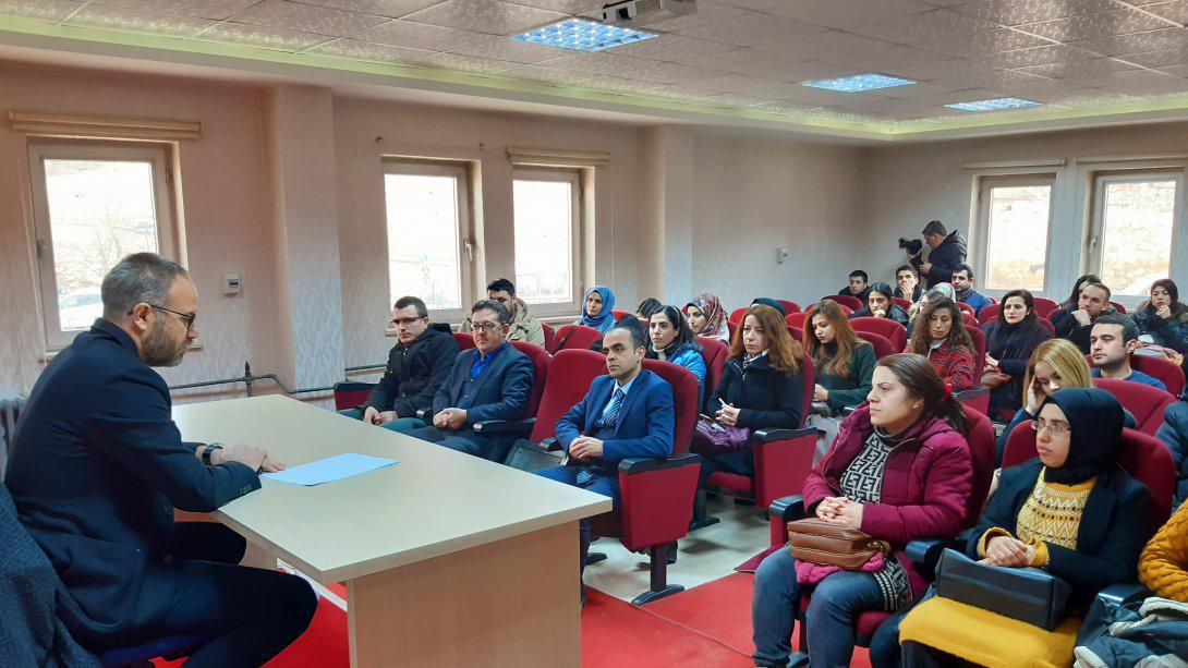 Aladağ Belediye Başkanı  Sayın Mustafa AKGEDİK Aday Öğretmenlerin Okul Dışı Eğitim Programına Katıldı.